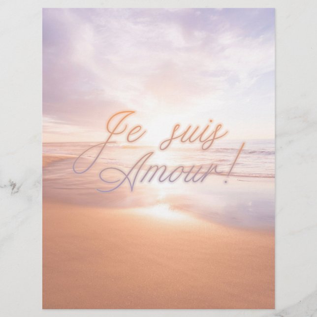 Papier Amour sacrée Amour divin Poster Je suis amour! (Devant)