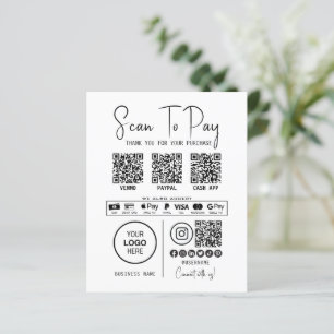 Papier Analyser Pour Payer Entreprise Qr Code Paiement Mo