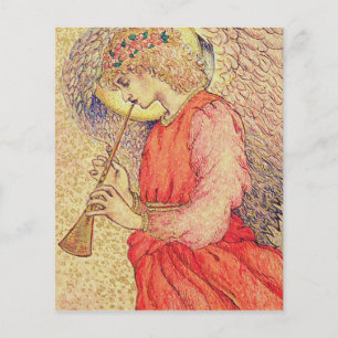 Papier Ange jouant du flageolet