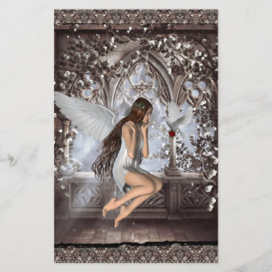 Papier Angel et sa colombe