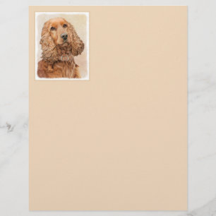 Papier Anglais Cocker Peinture Espagnole - Art Chien orig