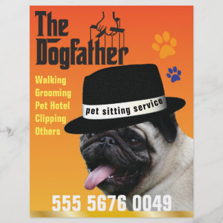 Papier Animaux assis 🐾 Dogfather Chien Walker Fiable