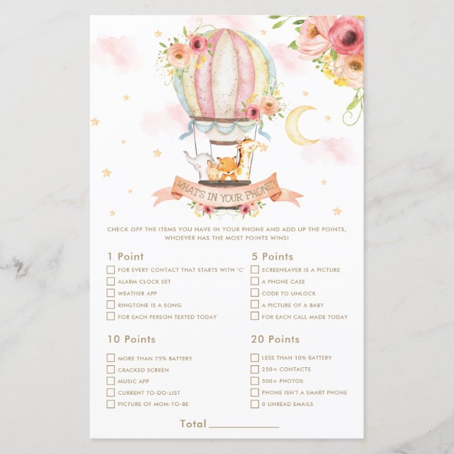 Papier Animaux de ballon à air chaud Ce qui est dans votr (Devant)