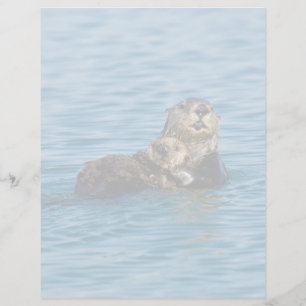 Papier Animaux de bébés cutest Mère & Bébé Sea Otter