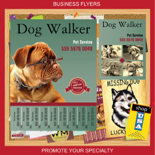 Papier Animaux de compagnie Sitting Service Chien Walker 
