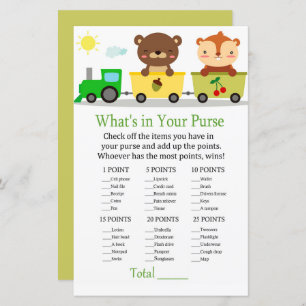 Papier Animaux entraîner Ce qui est dans votre sac à main