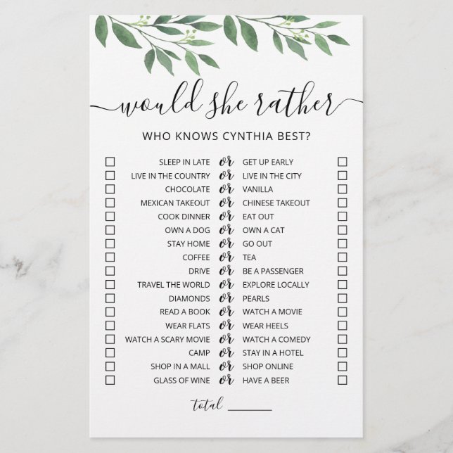 Papier Anniversaire Plutôt éditable jeu (Devant)