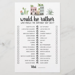 Papier Anniversaire Plutôt éditable jeu