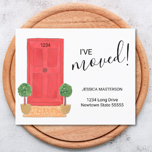 Papier Annonce de déménagement Budget Red Door 
