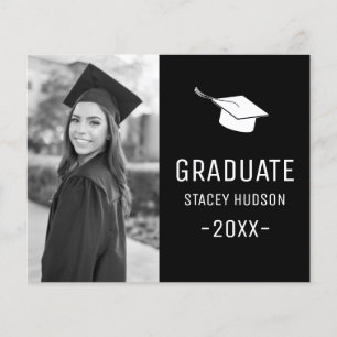 Papier Annonce de diplôme minimaliste simple et économiqu