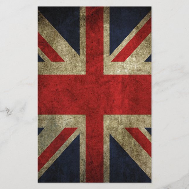 Papier Antique drapeau britannique Union Jack britannique (Devant)