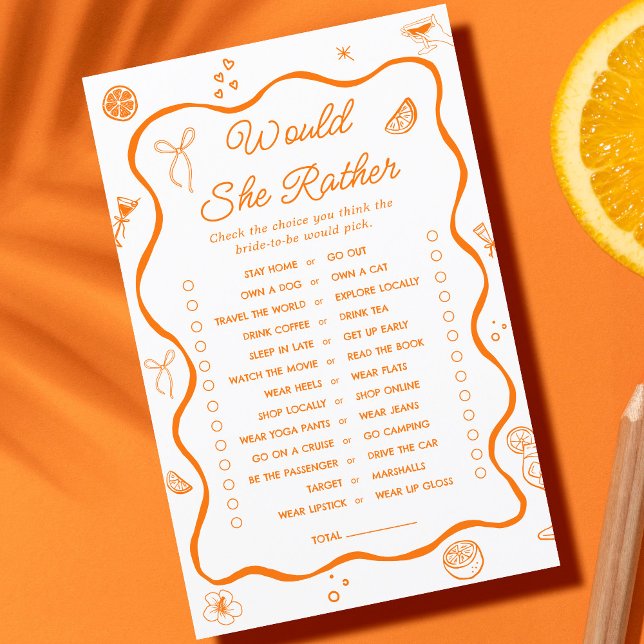 Papier Aperol Spritz Fête des mariées Voudrait-Elle Plutô (Créateur téléchargé)