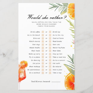 Papier Aperol Spritz Voudrait Elle Plutôt Fête des mariée