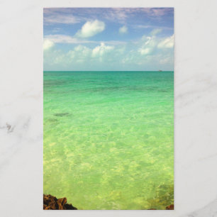 Papier Aqua Green Ocean Turks and Caicos Photo
