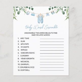 Papier Aquarelle Blanchisserie Mot Bleu Jeu