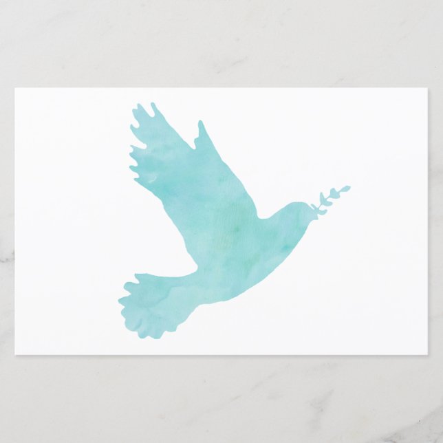 Papier Aquarelle Blue Dove (Devant)