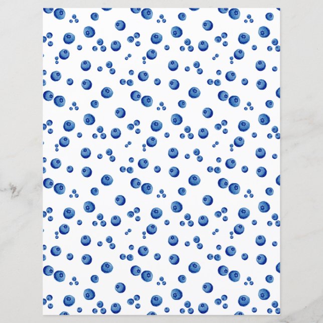 Papier Aquarelle Blueberry blanc (Devant)