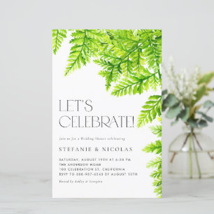 Papier Aquarelle Chartreuse Vert Fermes Wedding shower