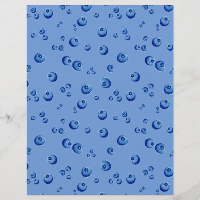 Papier Aquarelle de bleuet (Devant)