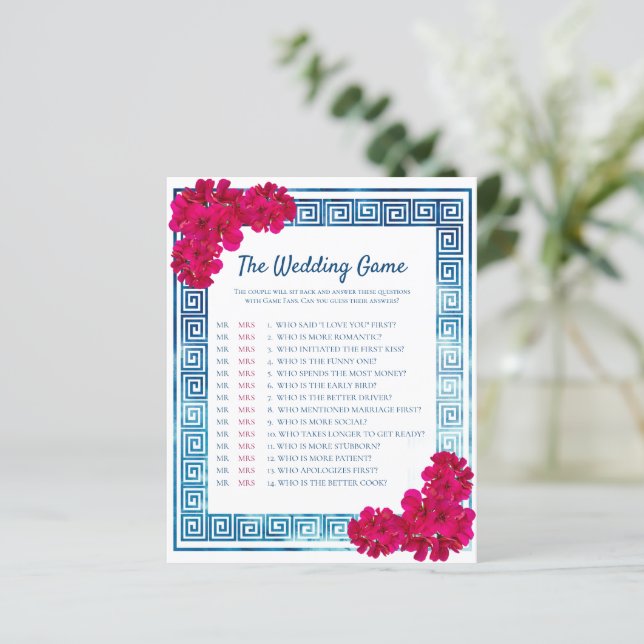 Papier Aquarelle Elégance Grecienne + Jeu Mariage rose (Debout devant)