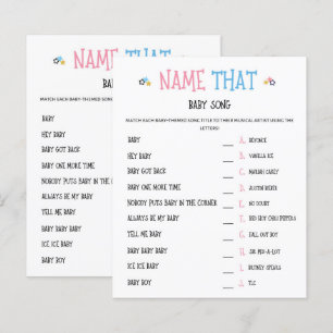 Papier Aquarelle Genre Révéler Nom Que Bébé Chanson Jeu