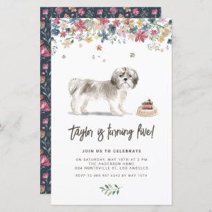 Papier Aquarelle Gris Chih Tzu Chien Invitation Anniversa
