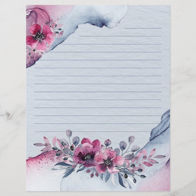 Papier Aquarelle Julia Floral (Devant)