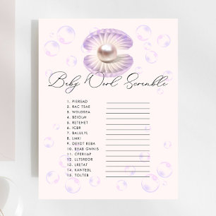 Papier Aquarelle Little Pearl Baby Word Scramble Jeu
