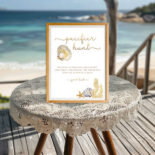 Papier Aquarelle Ocean Little Pearl Baby shower Jeu Sig