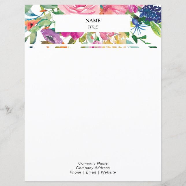 Papier Aquarelle rose en chef (Devant)