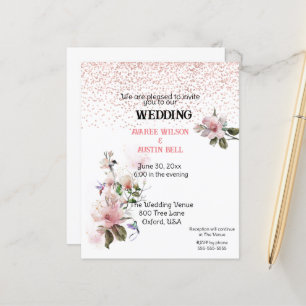 Papier Aquarelle rose Magnolias