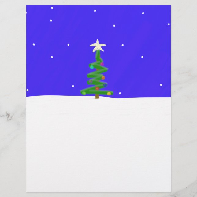 Papier Arbre de Noël (Devant)