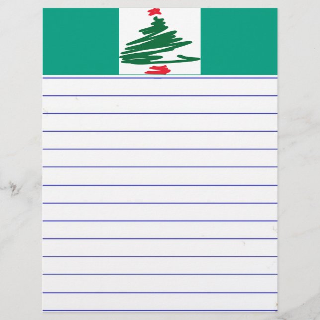 Papier Arbre de Noël (Devant)