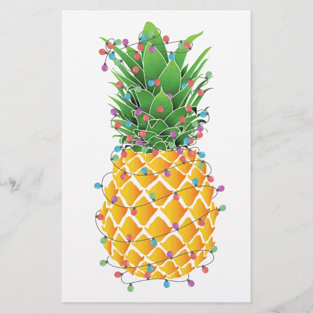 Papier Arbre de Noël ananas (Devant)