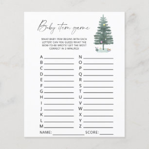 Papier Arbre de Noël - Baby Item Game