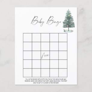 Papier Arbre de Noël - jeu de bingo bébé
