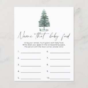 Papier Arbre de Noël - Nom du jeu de nourriture pour bébé