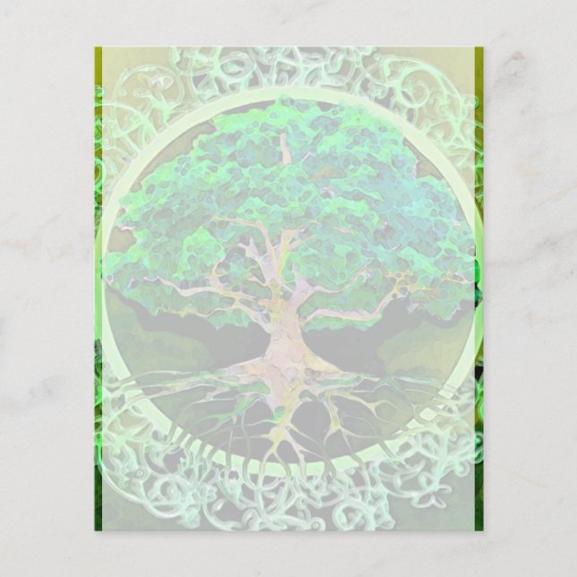 Papier Arbre de vie Santé et prospérité (Devant)