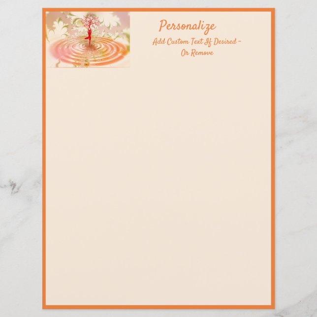 Papier Arbre de vie Zen Yoga Namaste Personnalisé (Devant)