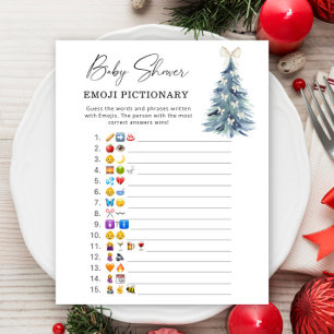 Papier Arbre d'hiver \ Emoji jeu pictural