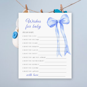 Papier Arc bleu - Jeu de fête vœux pour jeu de bébé