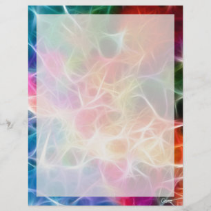 Papier Arc en arc-en-ciel Abstrait 2 - 8,5 po x 11 po Pap