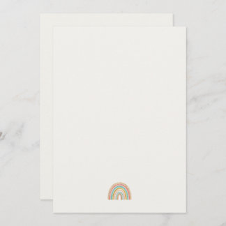Papier arc-en-ciel minimaliste | Carte de note mod