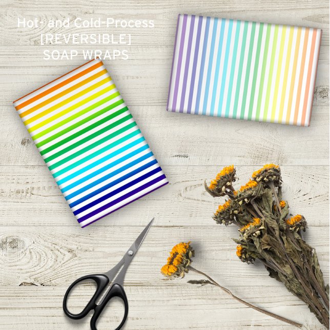 Papier Arc-en-ciel Motif enveloppes de savon d'artiste (Créateur téléchargé)