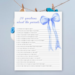 Papier Arc - Jeu de fête 20 questions sur les parents