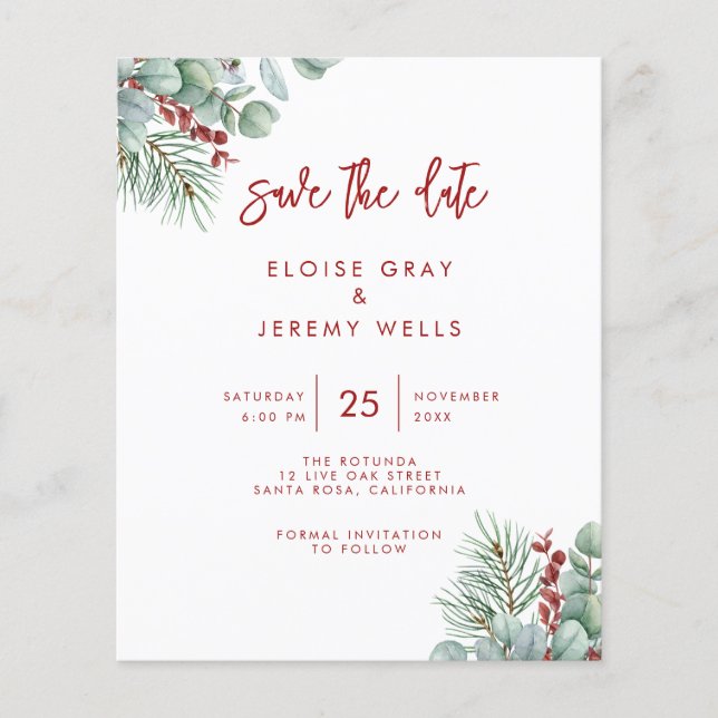 Papier Arc moderne Enregistrer la date (Devant)