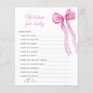 Papier Arc rose - Partie voeux pour le jeu pour bébé