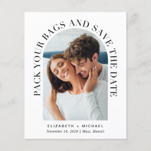 Papier Arch Photo Destination Mariage Enregistrer La Date