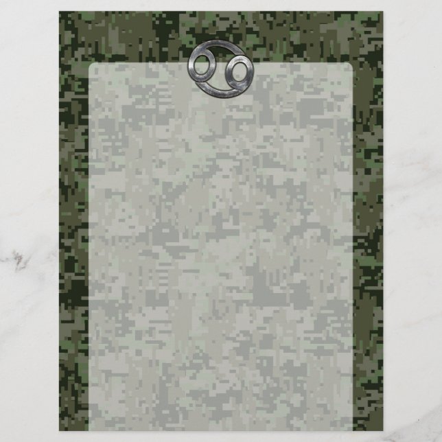 Papier Argent Cancer Zodiac Connexion Camion numérique ve (Devant)