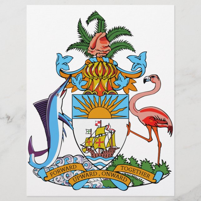 Papier Armoiries des Bahamas (Devant)